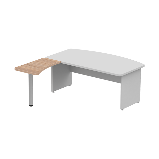Приставной элемент левый для прямого стола 91×56 см. Серия офисной мебели Ergo (Эрго).