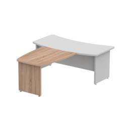 Брифинг для стола с внешним радиусом 120×90 см. Серия офисной мебели Ergo (Эрго).